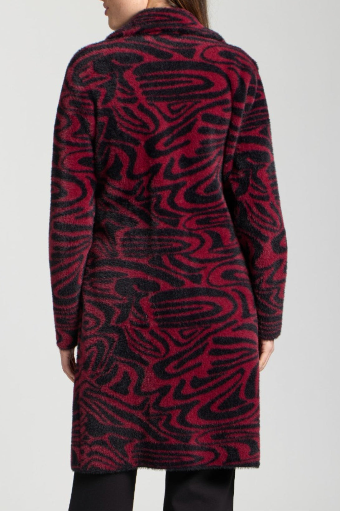 Cozy Coat - Abstract Boysenberry
