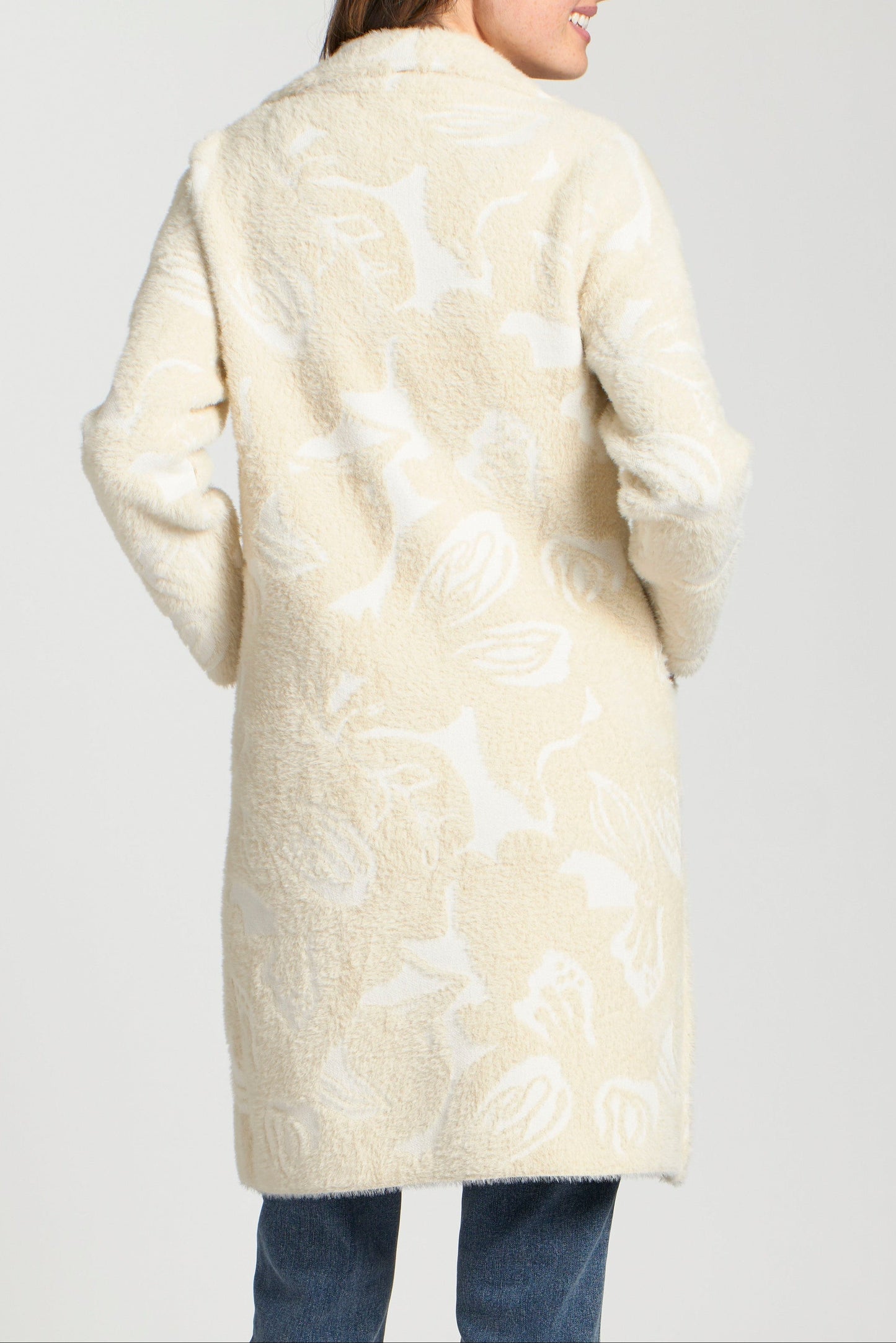 Cozy Long Cardigan Coat - Natural