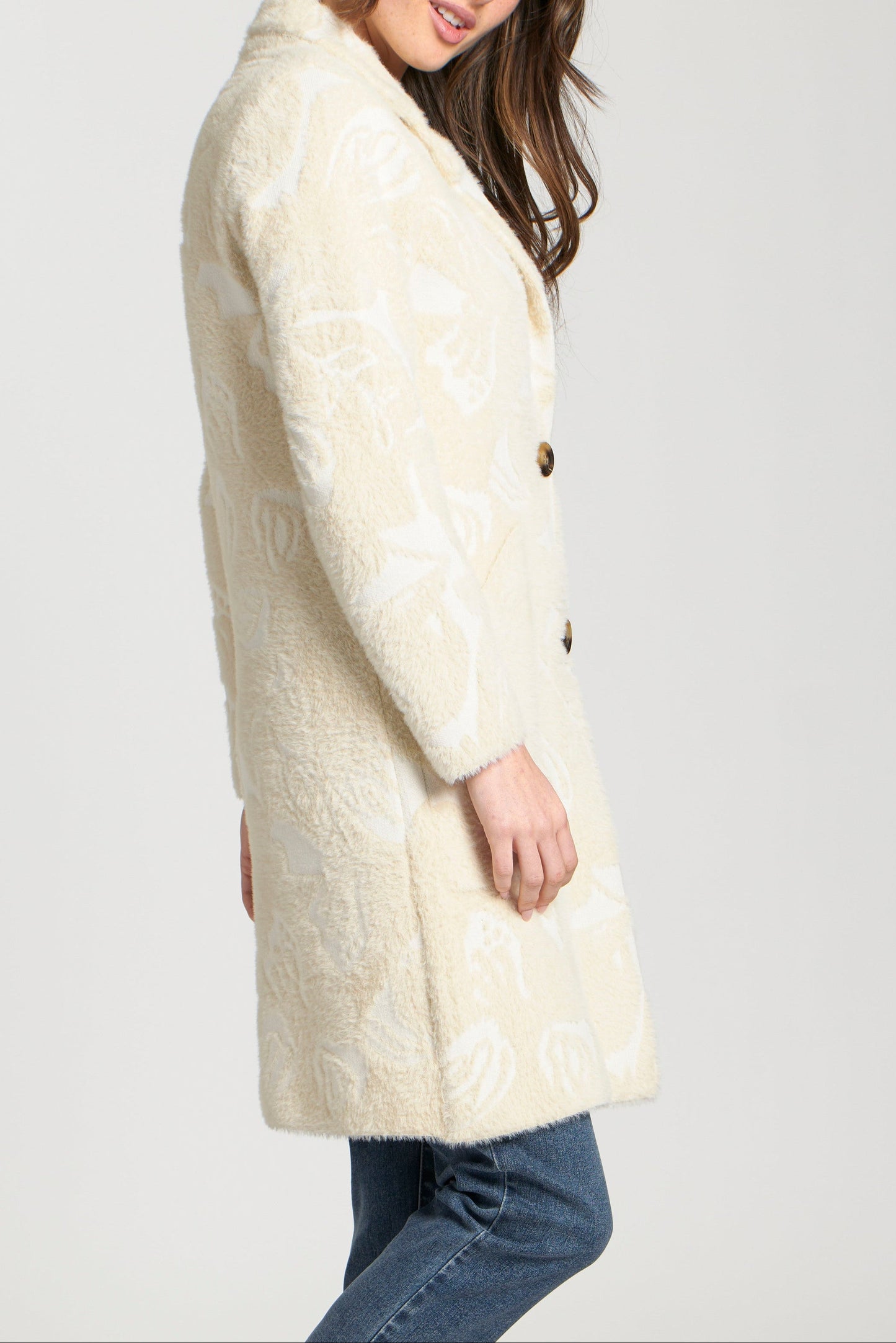 Cozy Long Cardigan Coat - Natural