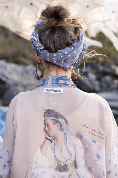 Head In The Clouds Kimono-Cropped Length