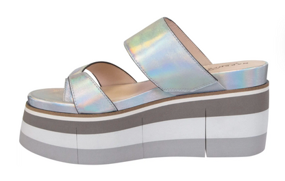 Flux Platform Sandal- Silver