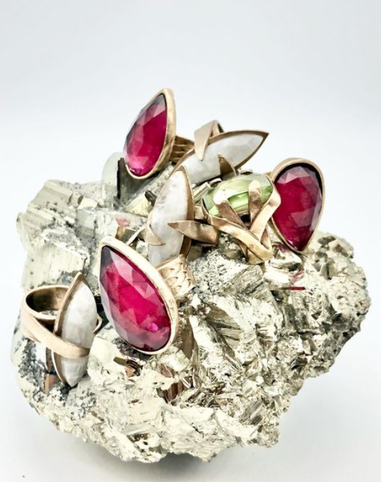 Faceted Rubellite Ring - La De Da