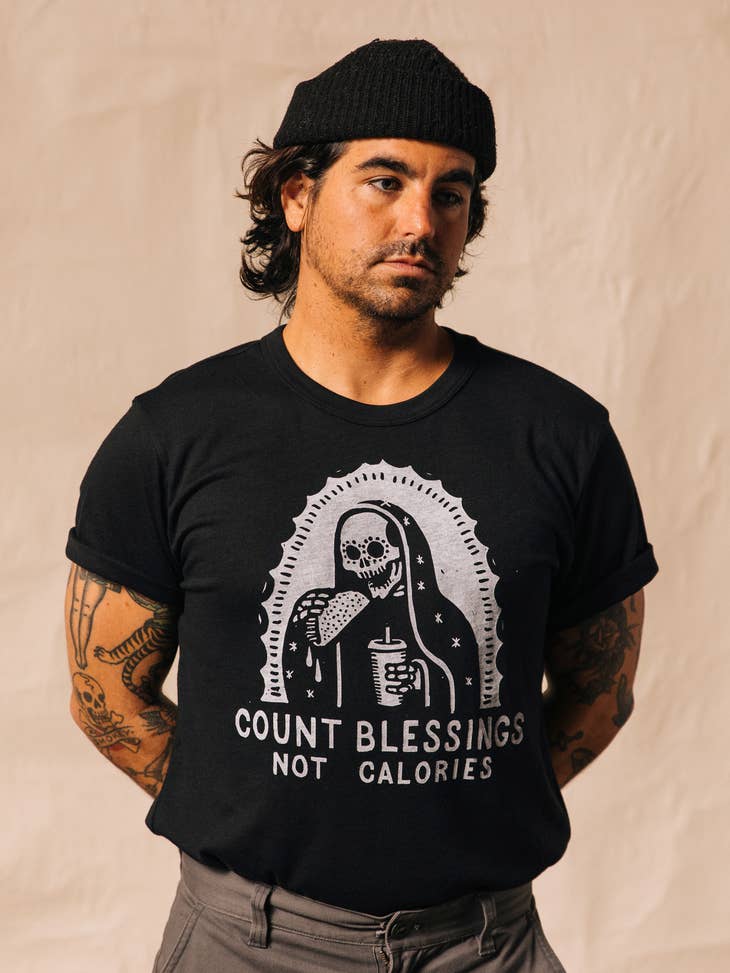 Count Blessings Not Calories Unisex Tee - La De Da