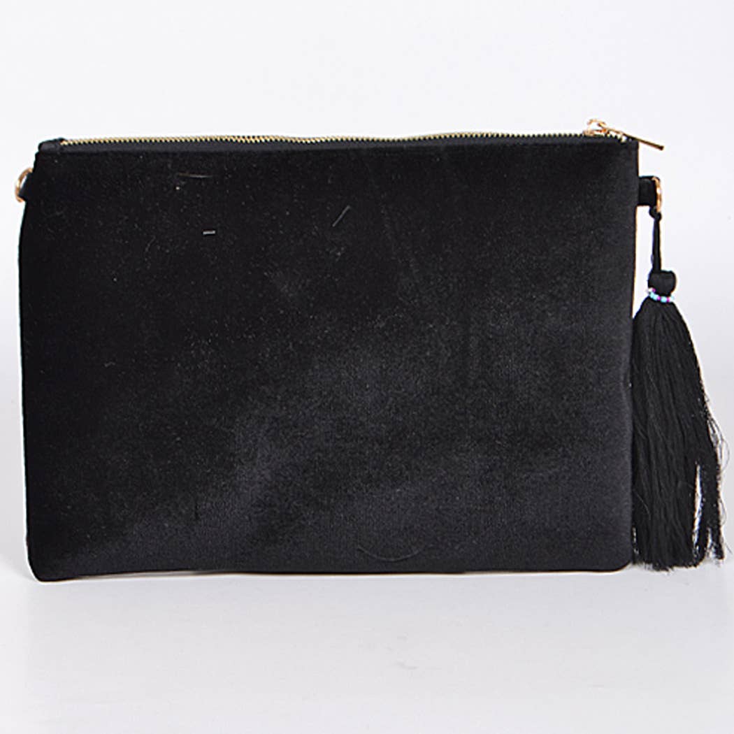 Loving Nature Clutch With Tassel Detail - TUAPE