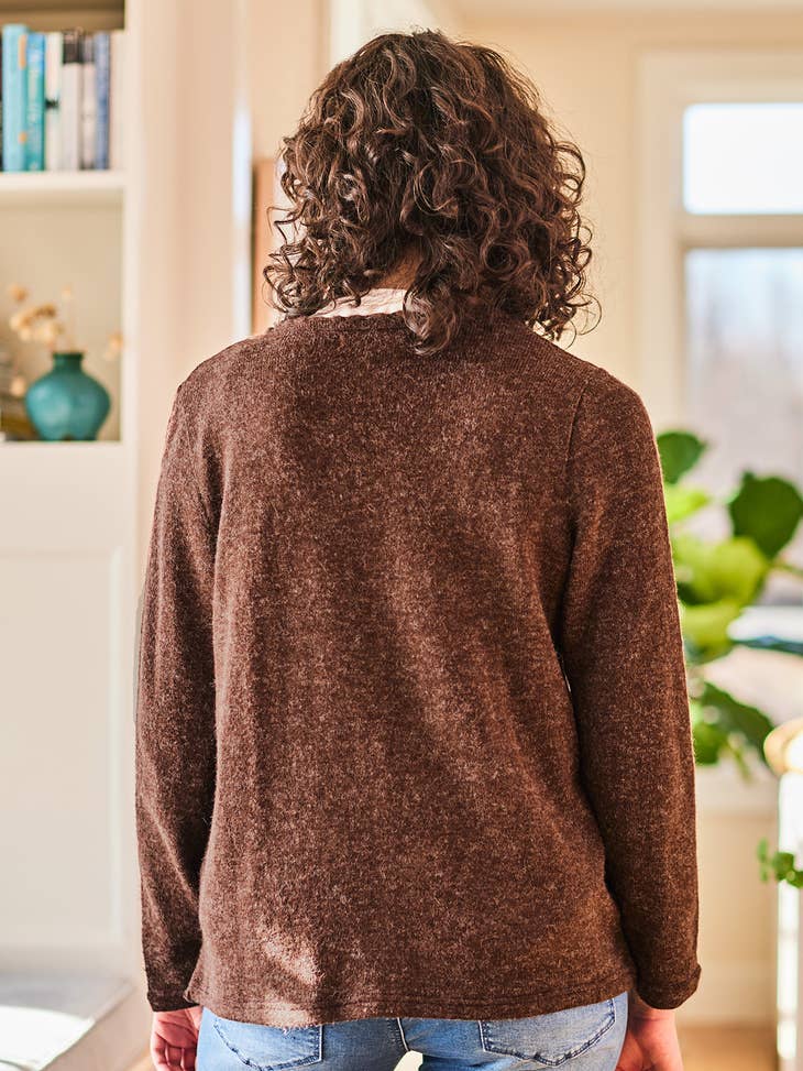 Sachet Cocoa Cardigan - La De Da