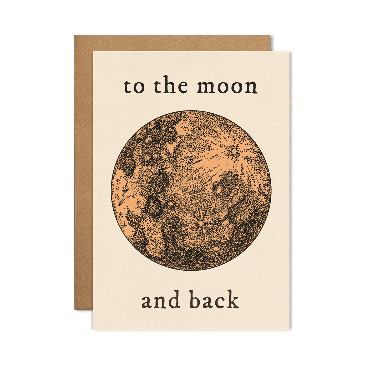 To The Moon And Back Card - With cello wrap