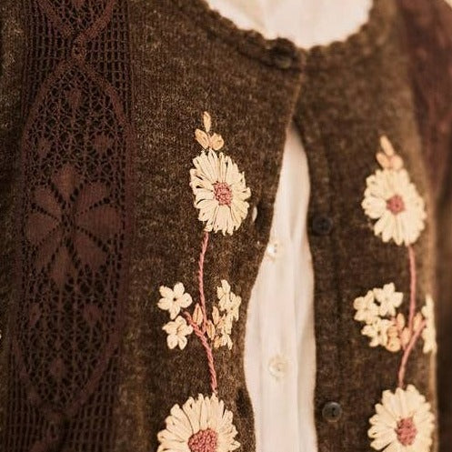 Sachet Cocoa Cardigan - La De Da