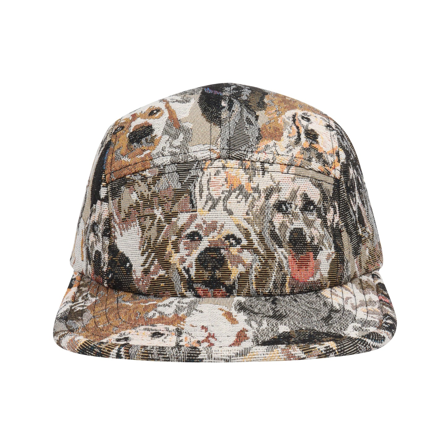 Unique Dog Jacquard 5 Panel Hat Camp Cap
