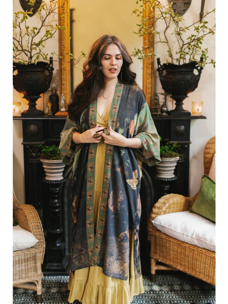 Heartwork Artisan Bamboo Duster Kimono Robe - La De Da