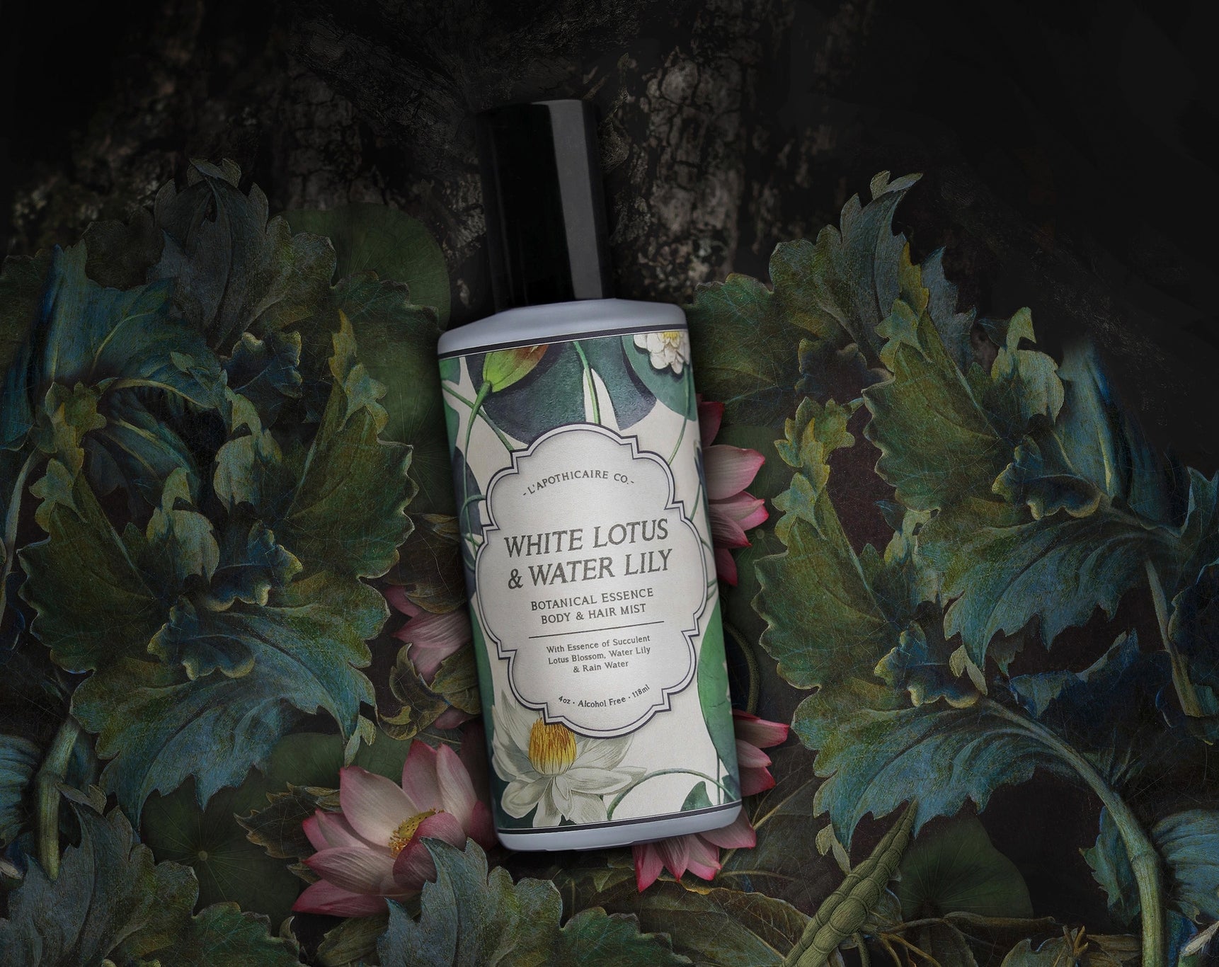 water lily flower essence BOTANICA | White Lotus + Water Lily