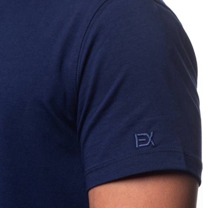 Basic Crew Neck T-Shirt - Navy - La De Da