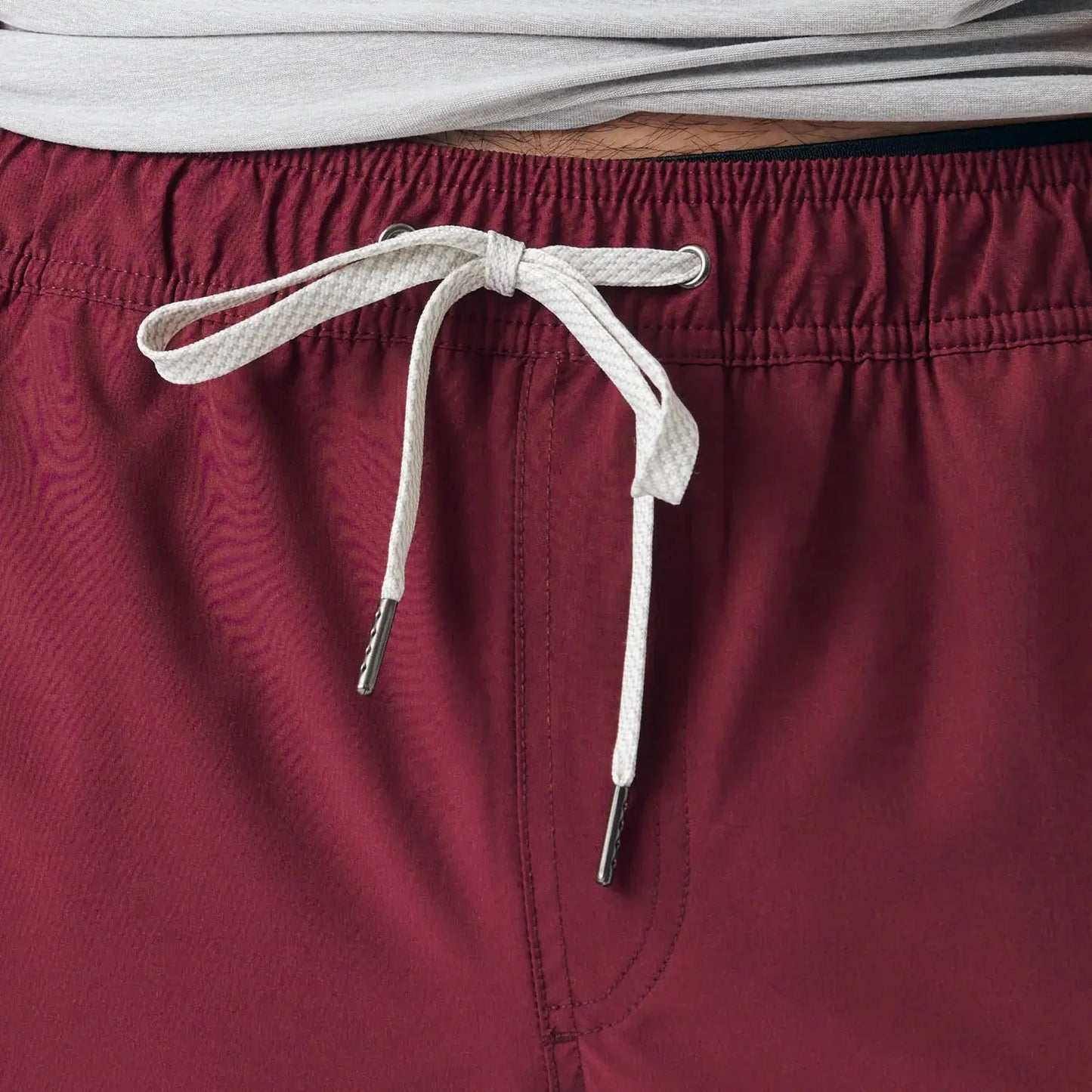 Active Quick Dry Shorts W/ Liner - Burgundy