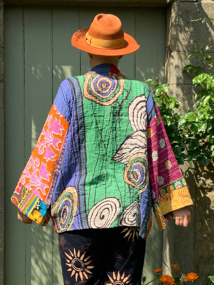 Patchwork Kantha Kimono Jacket #1 - La De Da
