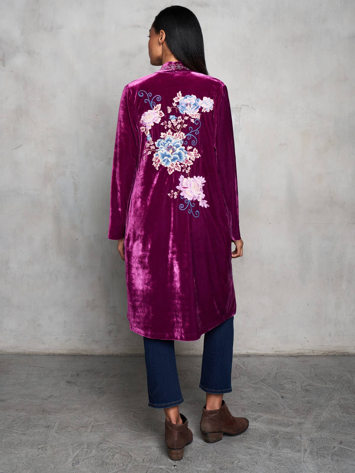 Velvet Duster - Plum