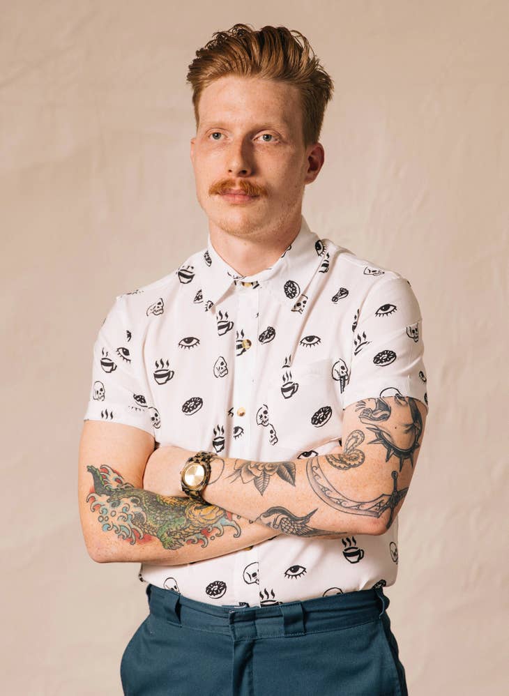 Morning Glory Button-up Top - La De Da