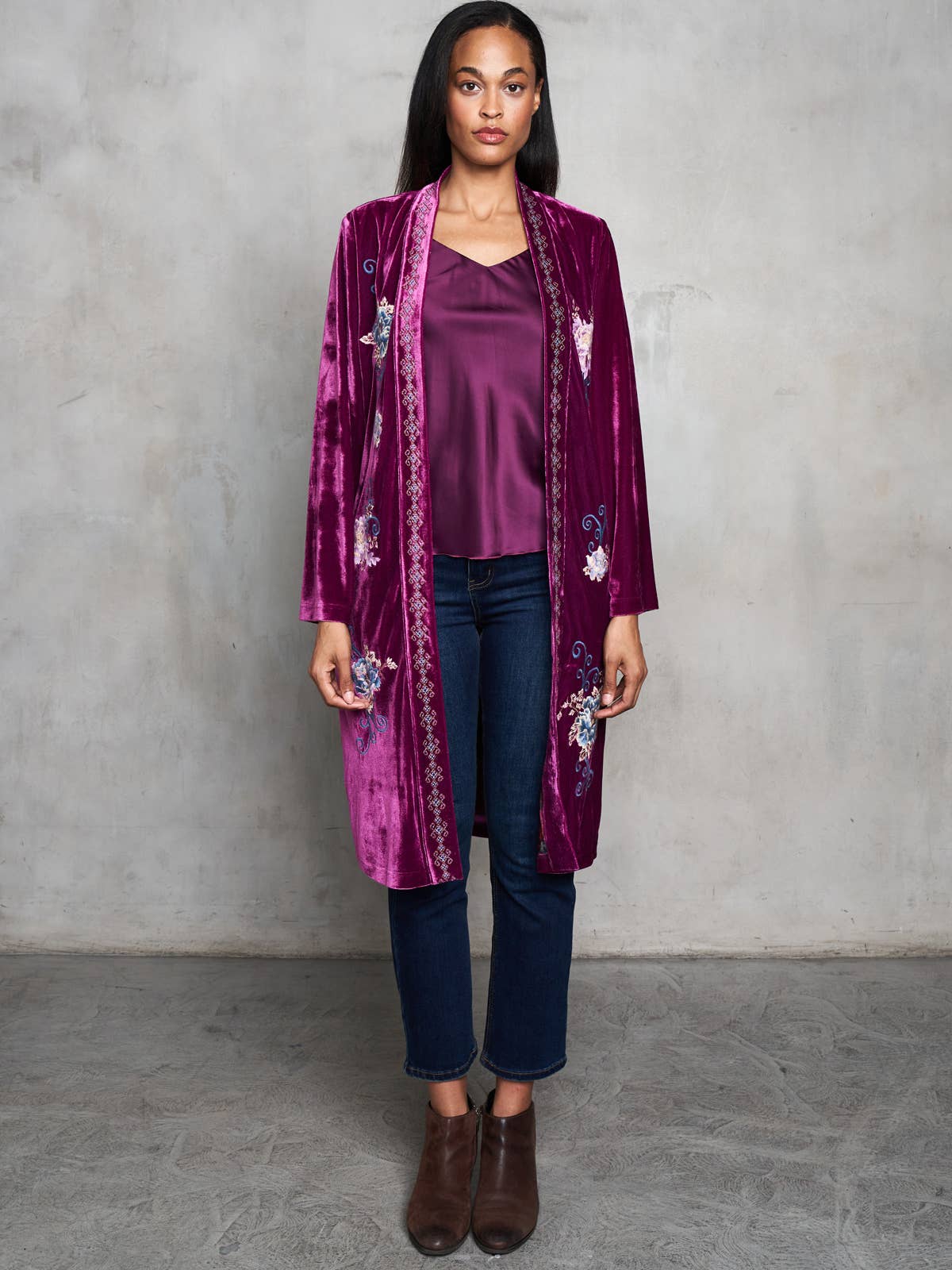 Velvet Duster - Plum