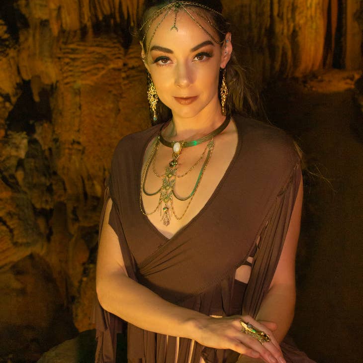 The Hundred Legged Torque Moonstone Necklace - La De Da