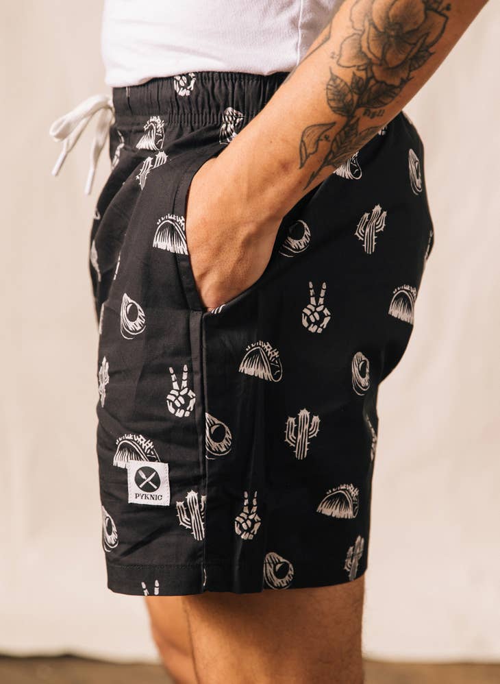 No Problemo Tacos & Cactus Walk Shorts - La De Da