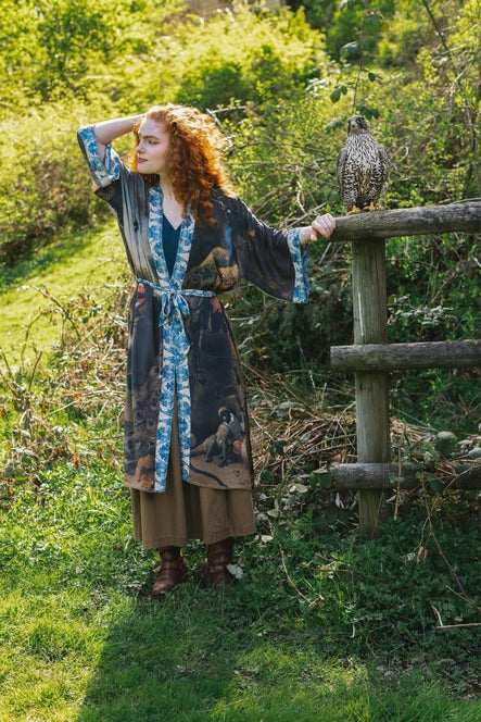 Wild Beauty Peacock Bamboo Kimono - La De Da