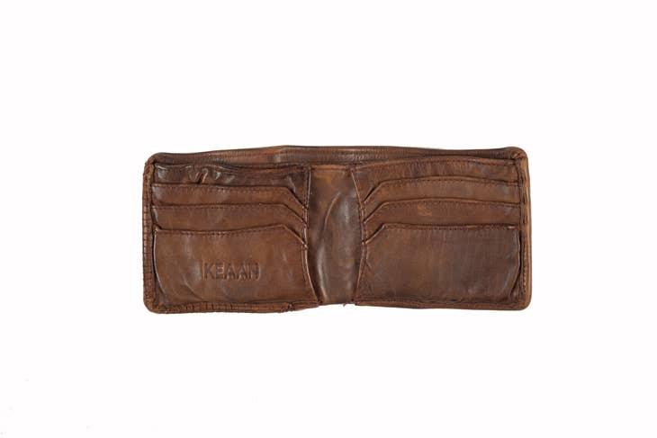 Walnut Gianni Men's Bi-Fold Wallet - La De Da