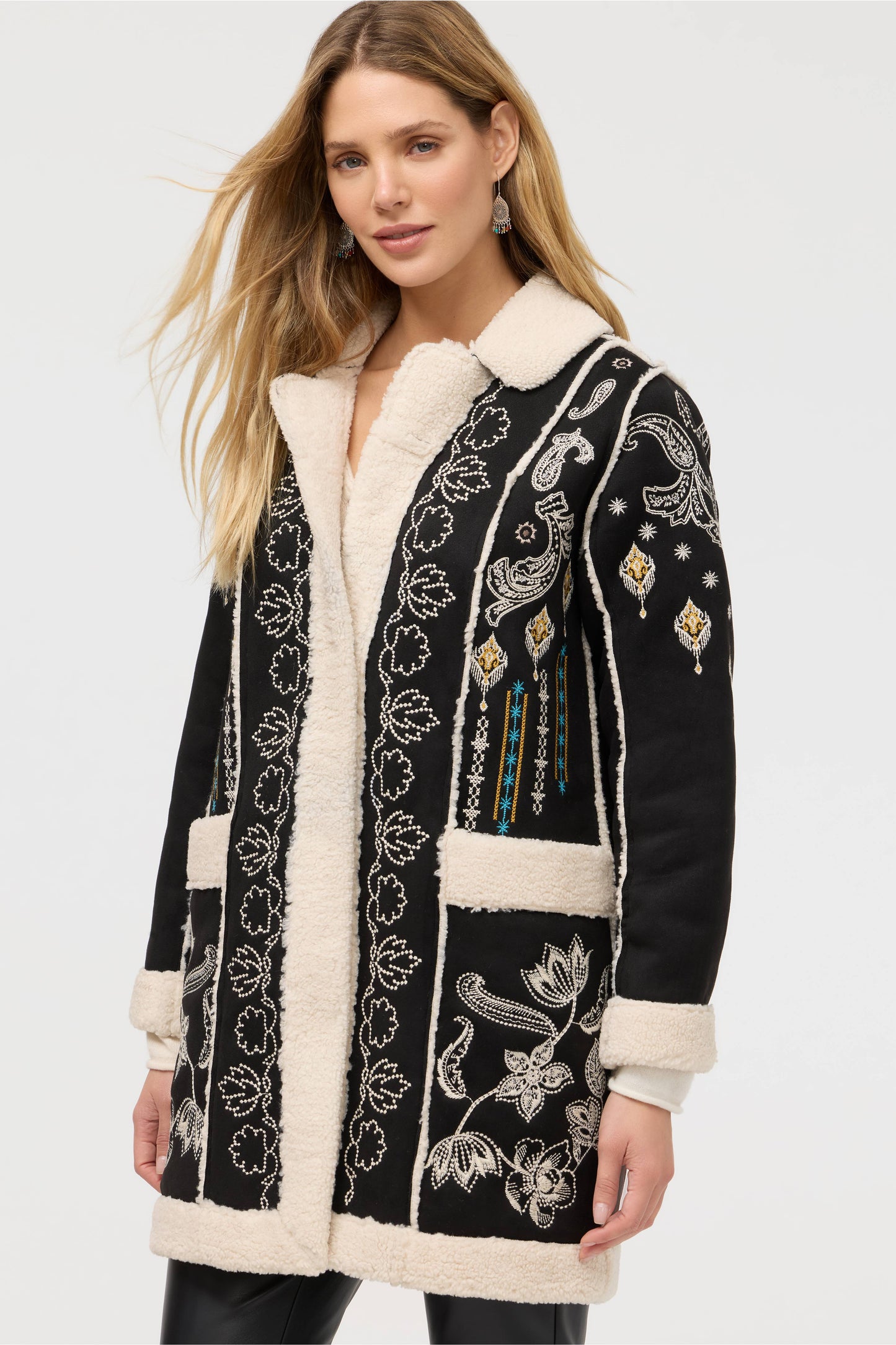 Lori Faux Suede Sherpa Jacket - Cheyenne