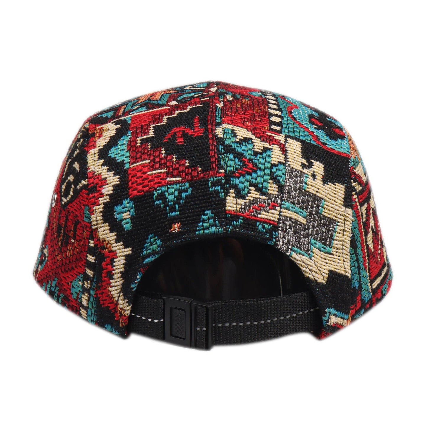Chenille Thick Fabric 5-Panel Hat - Red