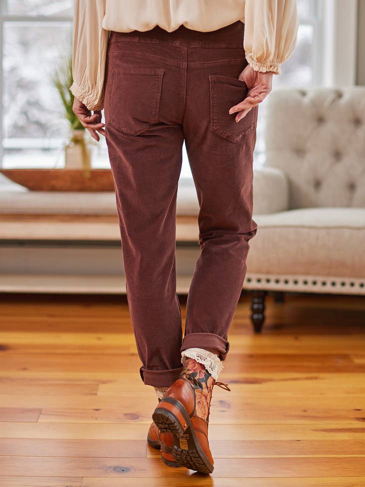 Cache Pinwale Corduroy Pull On Pant - La De Da