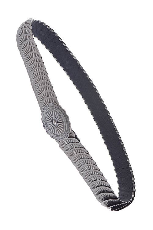 Oval Shaped Belt - Antique Gold