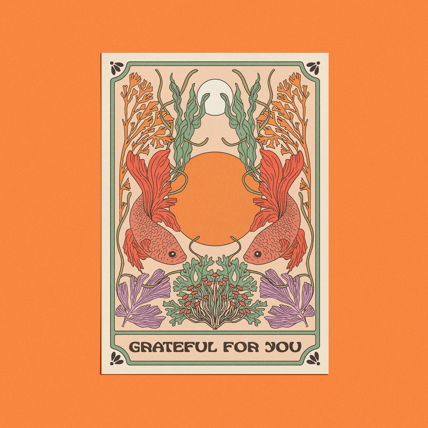 Grateful For You Card - With cello wrap