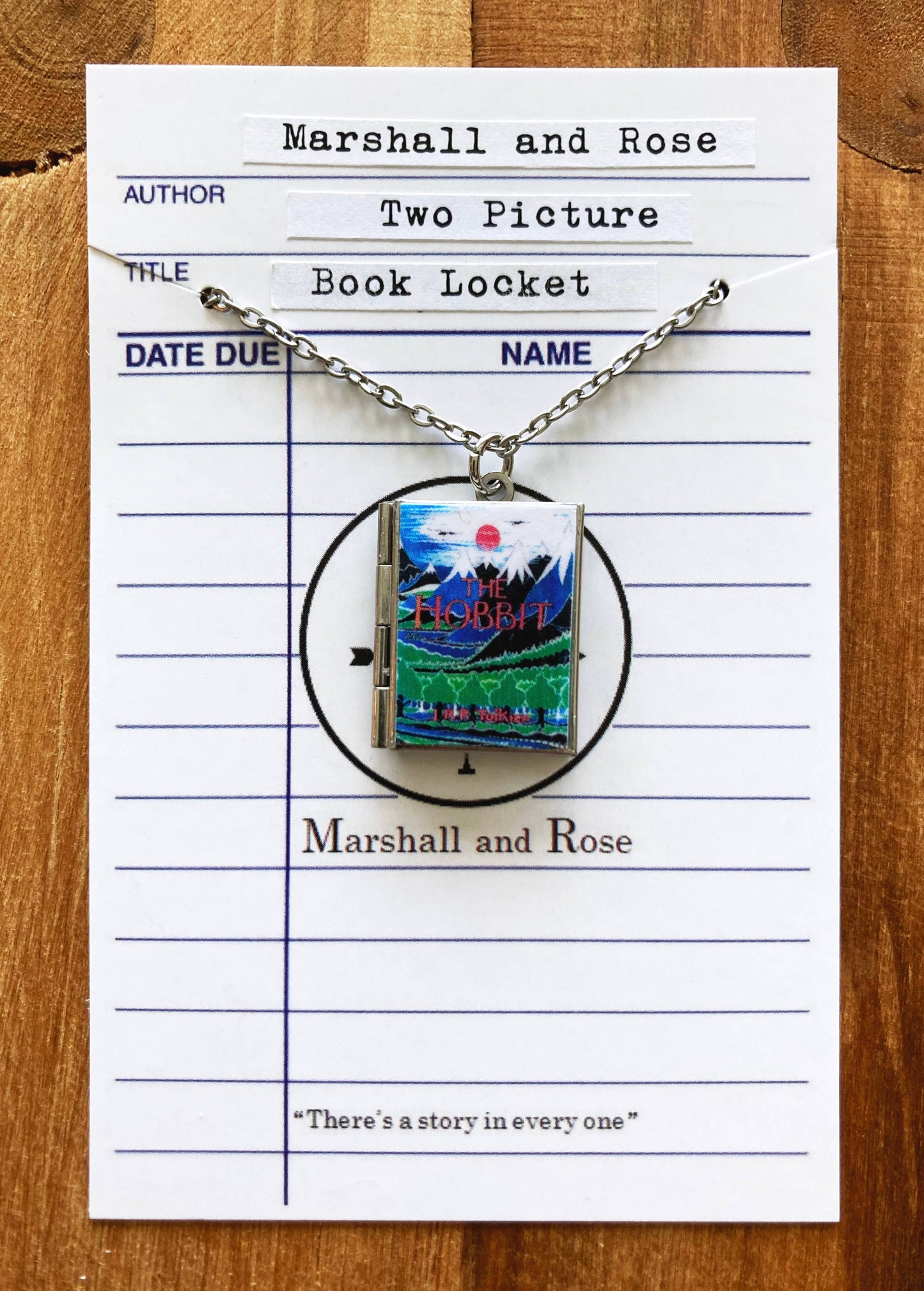 Book Locket The Hobbit - Stainless Steel