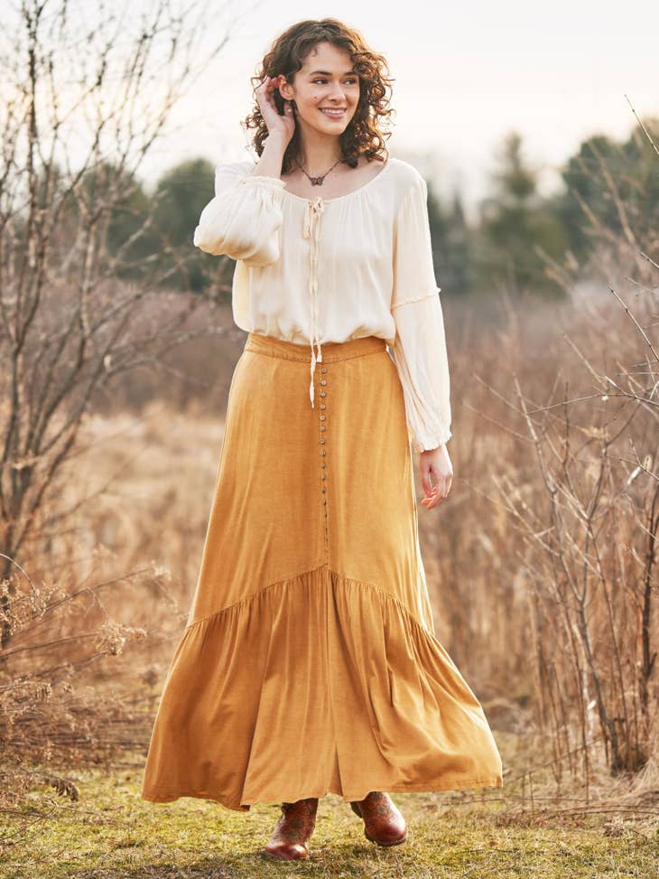 Homestead Marigold Jersey Skirt - La De Da