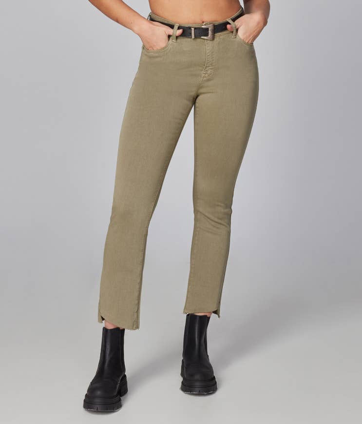 Kate High Rise Slim Jeans - Deep Khaki