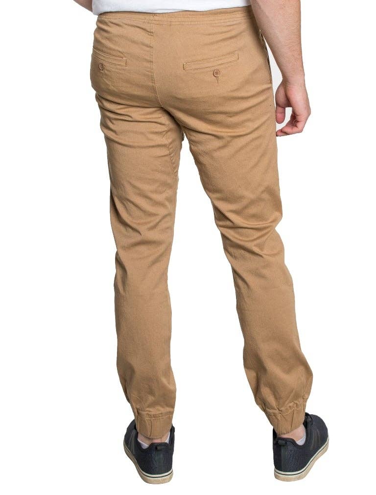 JOGGER TWILL PANTS -Khaki