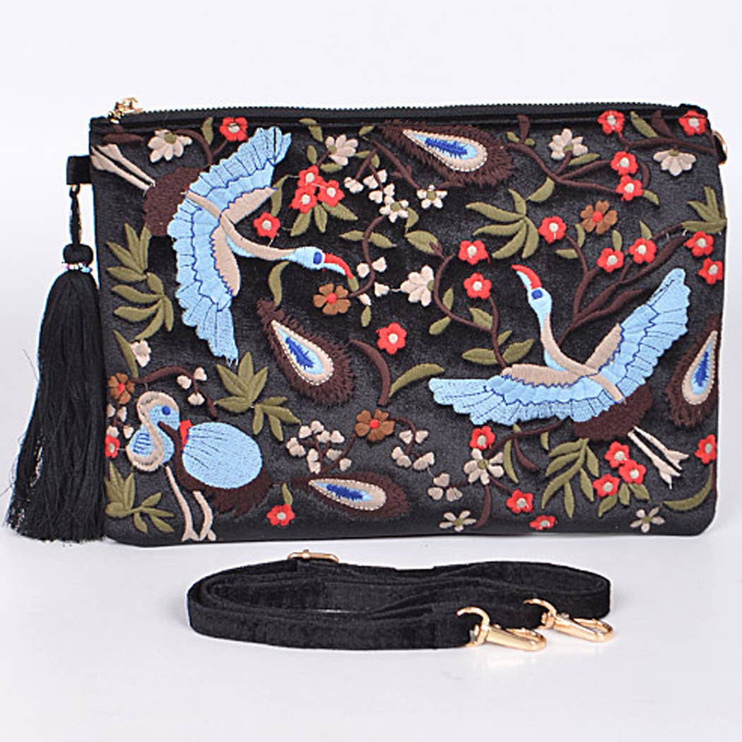 Loving Nature Clutch With Tassel Detail - TUAPE