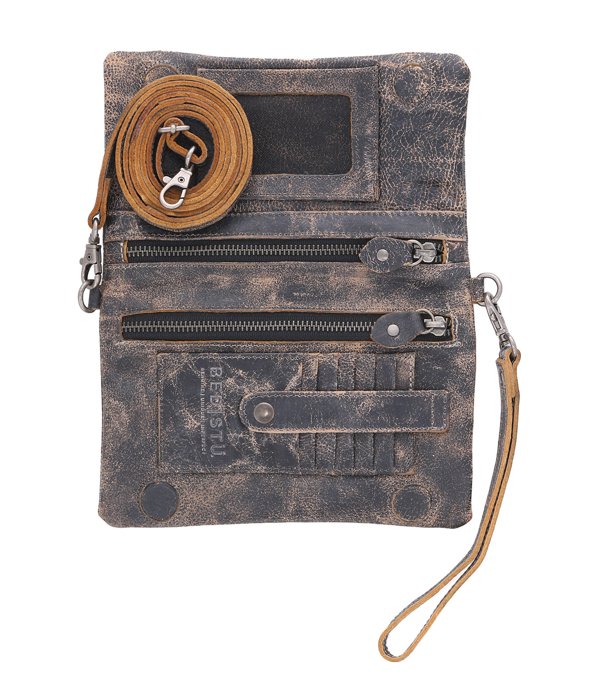 Cadence Crossbody Clutch - Black Lux