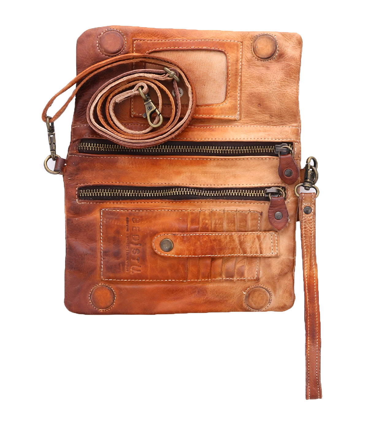 Cadence Crossbody Clutch - Cafe Latte Tie Dye