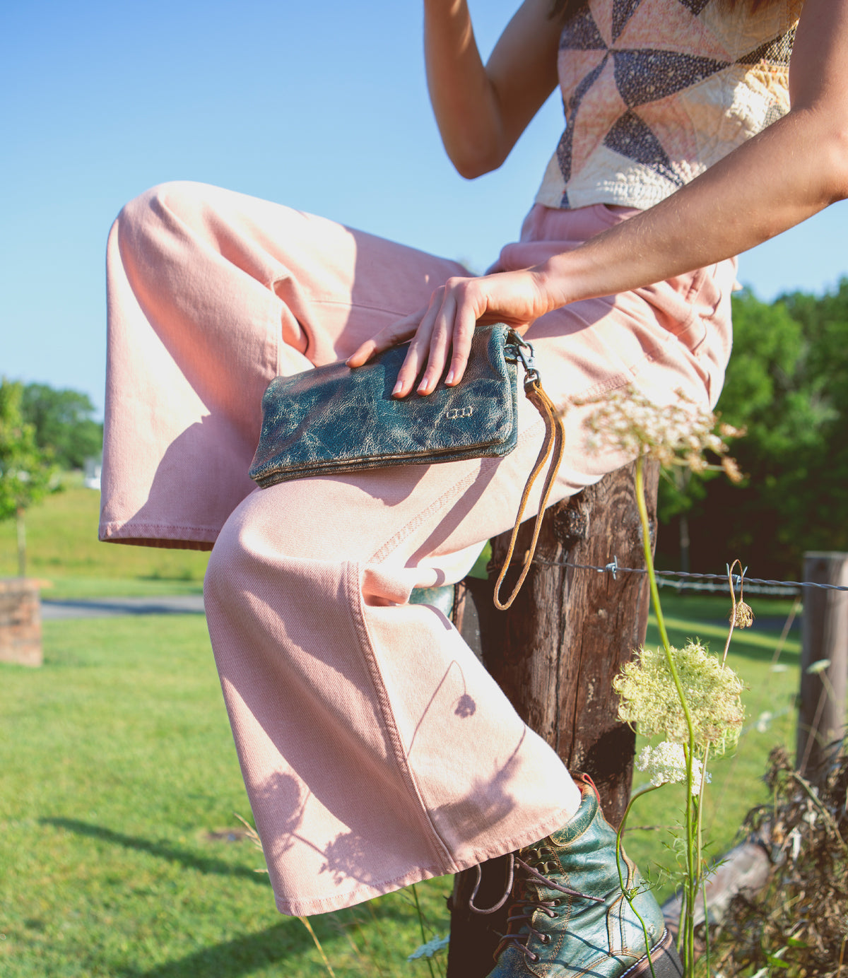 Cadence Crossbody Clutch - Cobalt Lux
