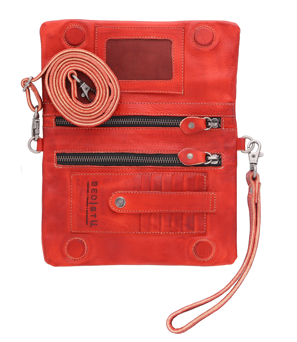 Cadence Crossbody Clutch - Red Rustic