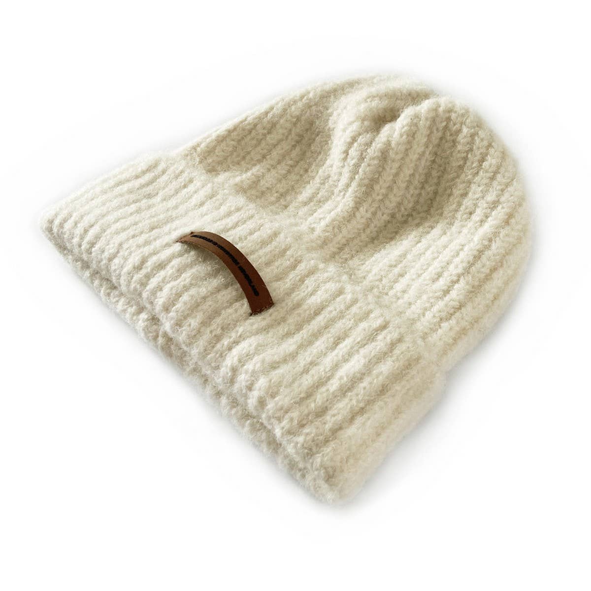 Adult Knitted Hat - Unisex (Off White)