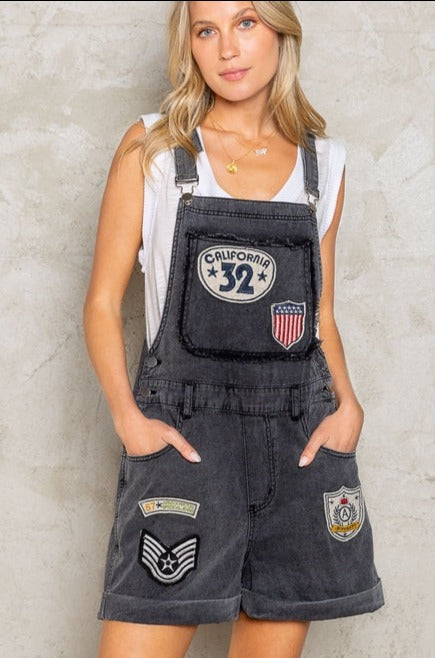 Patchwork Denim Overalls - La De Da