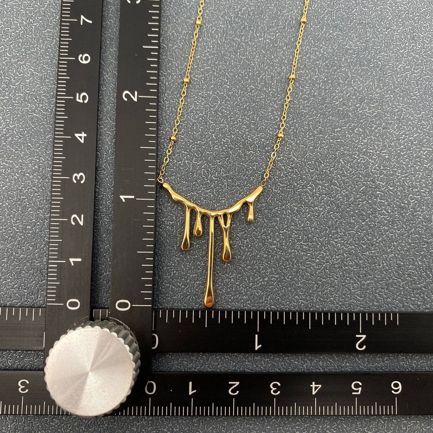 Lava Charm 18K Gold Plated SS Necklace - Golden