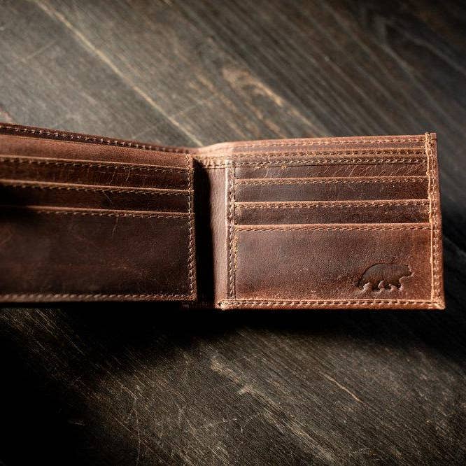 Bifold Leather Wallet - La De Da