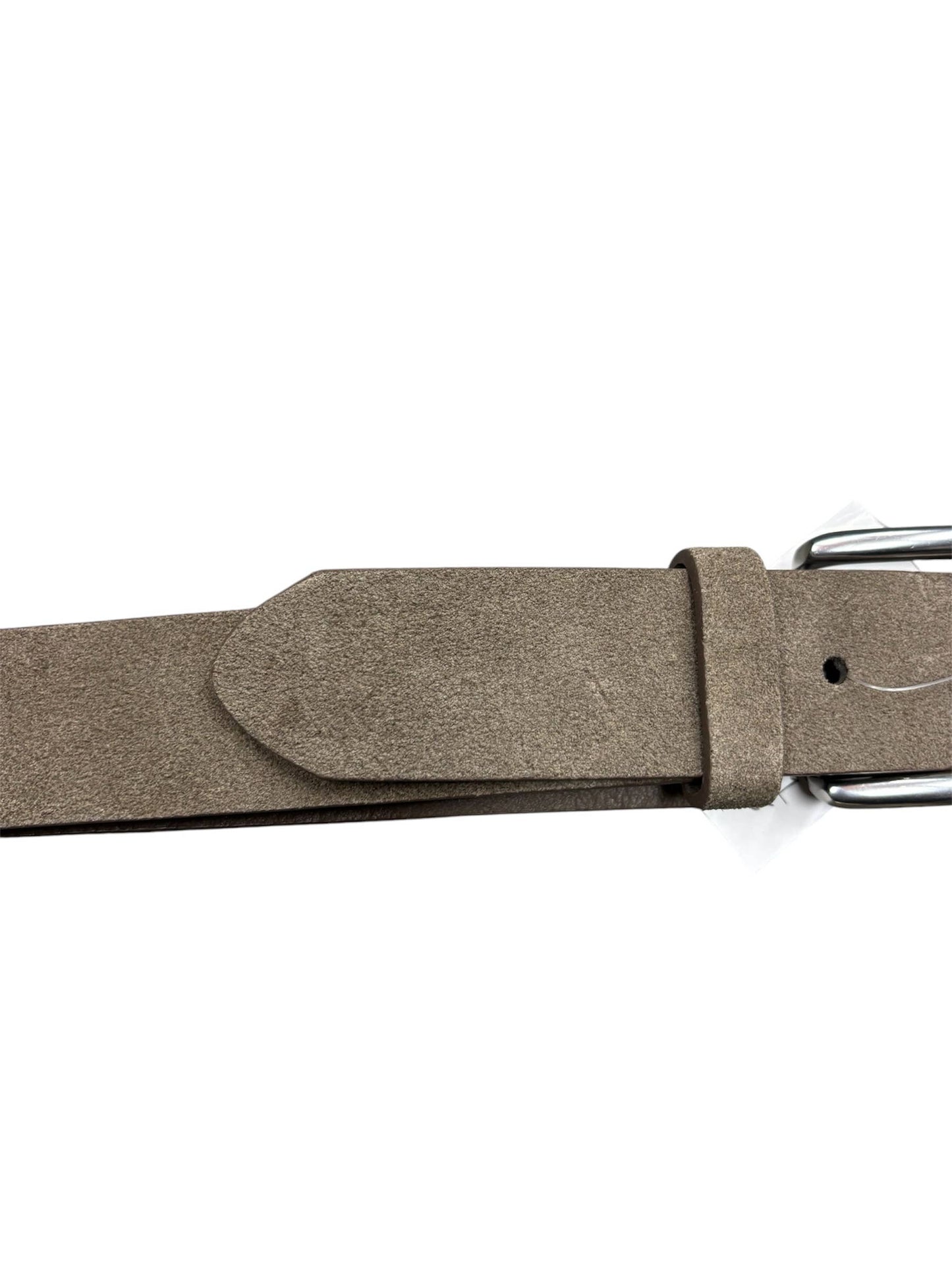 Brody Suede 100% Leather 3.5 CM Solid Belt Taupe Brown