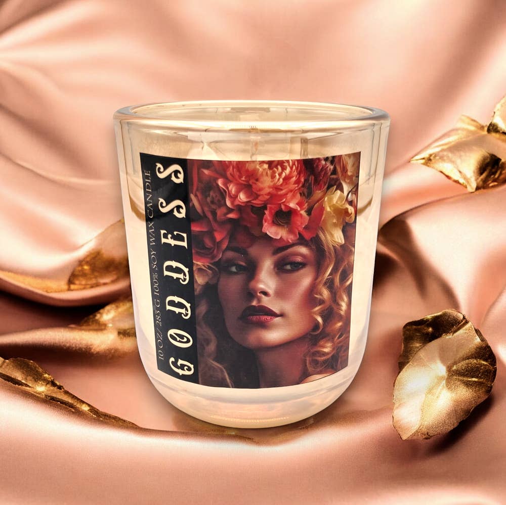 Aura Collection Iridescent Glass Candle - Goddess