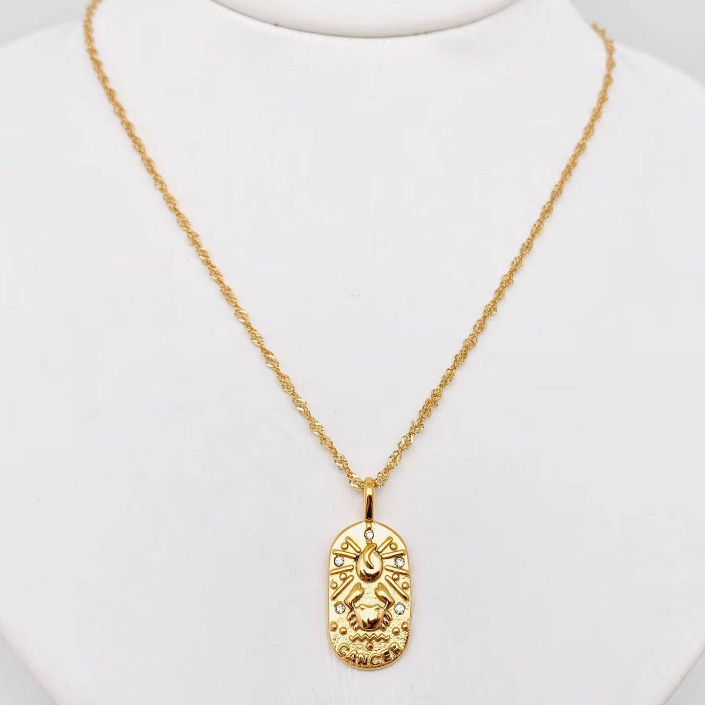 Zodiac Constellation Necklace - Cancer