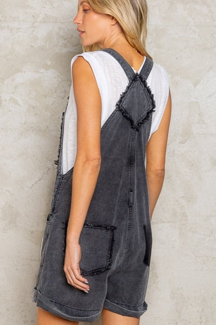 Patchwork Denim Overalls - La De Da