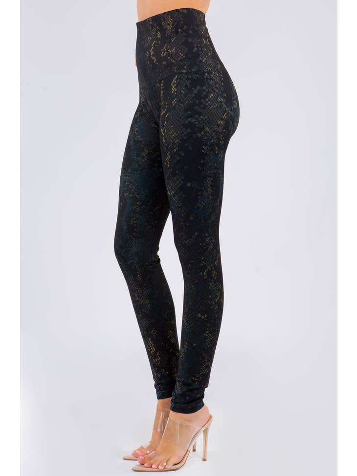 Euphoric Snakeskin Print Leggings - La De Da