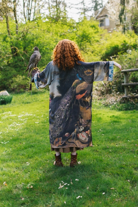 Wild Beauty Peacock Bamboo Kimono - La De Da