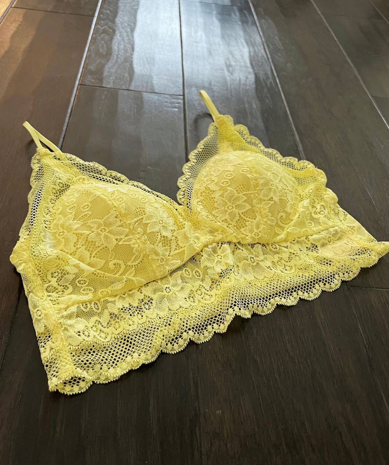 Yellow Floral Bralette
