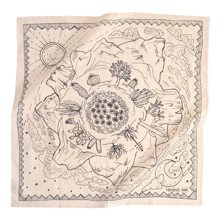 Desert Bandana Scarf No. 068 - La De Da
